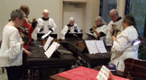 Church choir singing during service